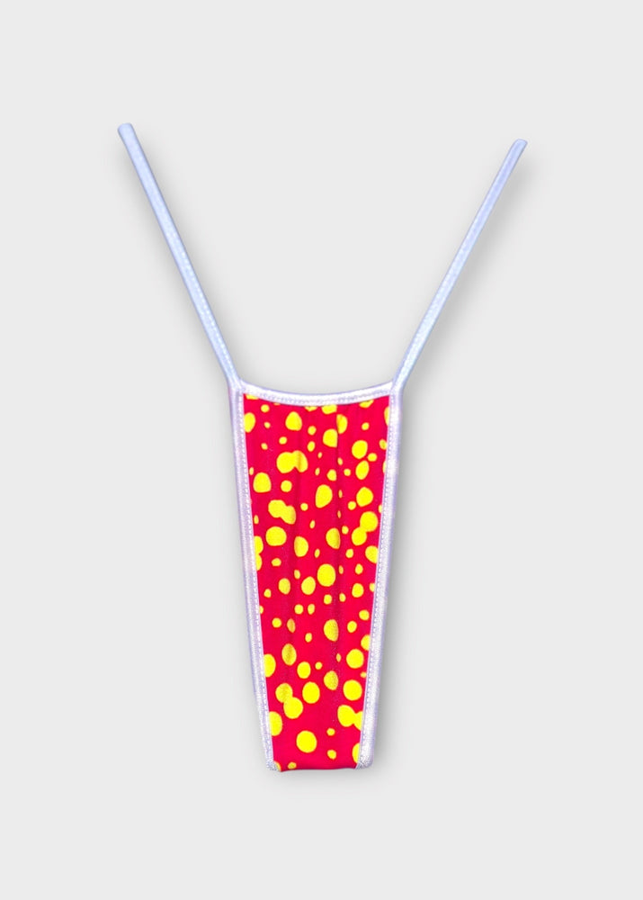 Y2K T-String Thong Bikini Bottom – Patterned Deadstock Vintage S/M