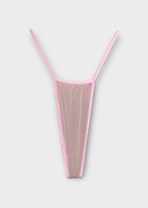 Y2K T-String Thong Bikini Bottom – Lace & Mesh Deadstock Vintage S/M