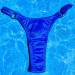 90's O-Ring Thong Bikini Bottom - Cobalt Blue