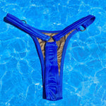 90's O-Ring Thong Bikini Bottom - Cobalt Blue