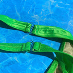 90’s Clip-Side Thong  Bikini Bottom | Neon Lime