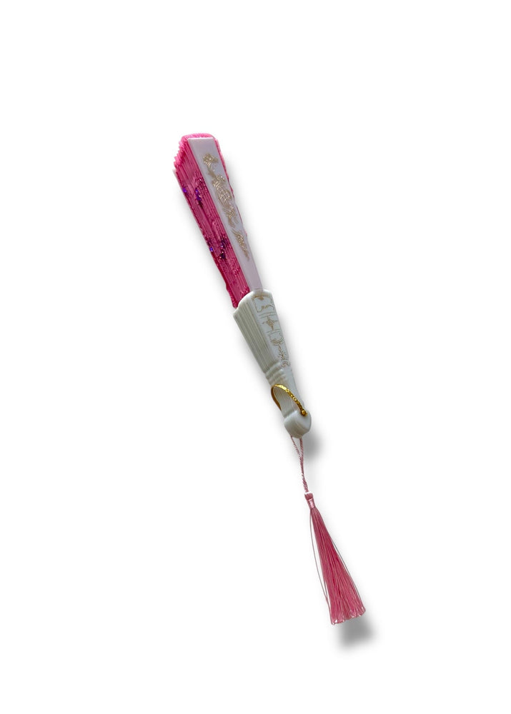 Vintage Y2K Hand Fan Collection – Sequin Embellished Lace & Tassel Fans | Pastel Pink, Blue, Black Silver, Hot Pink Gold, & Rainbow Floral (8” Folded)