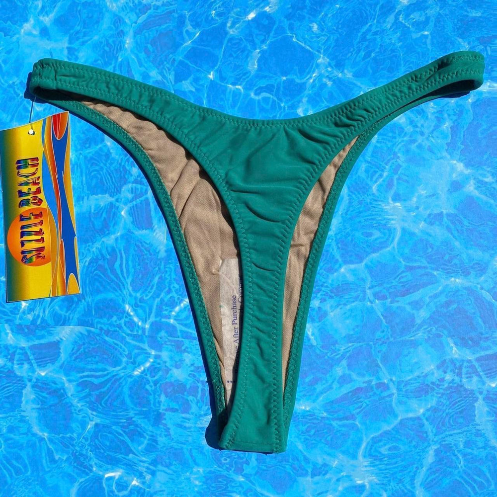 90’s Thong  Bikini Bottom | Turquoise