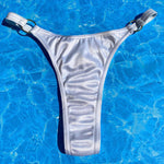 90's O-Ring Thong Bikini Bottom - White