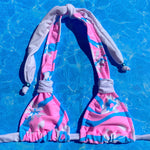 Psychedelic Floral 2-Way Halter Bikini Top| Denali Brand